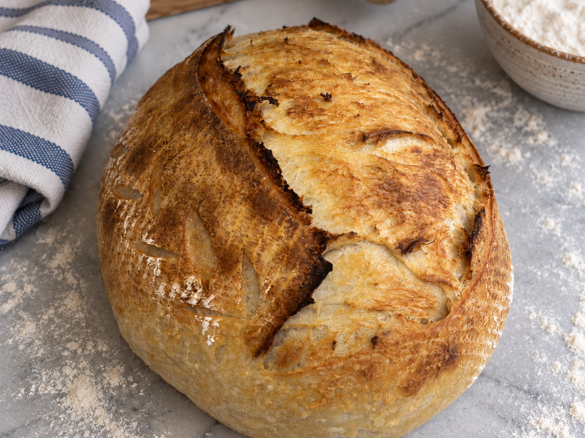 Fresh Homemade Sourdough Bread